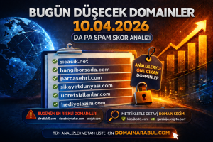 Bugün Düşecek Domainler 10.04.2026
