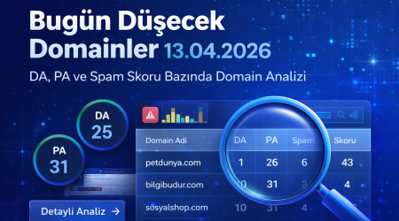 Bugün Düşecek Domainler 13.04.2026