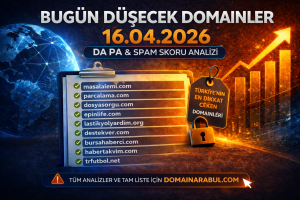 Bugün Düşecek Domainler 16.04.2026