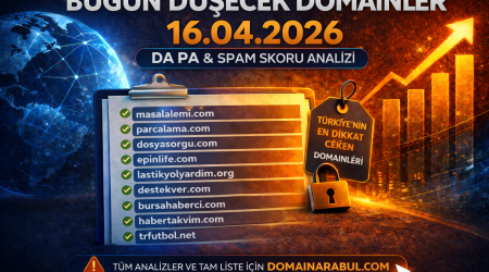 Bugün Düşecek Domainler 16.04.2026