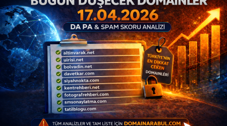Bugün Düşecek Domainler 17.04.2026