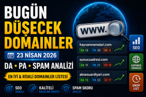 Bugün Düşecek Domainler 23.04.2026