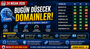 Bugün Düşecek Domainler 24.04.2026