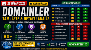 Bugün Düşecek Domainler 25.04.2026