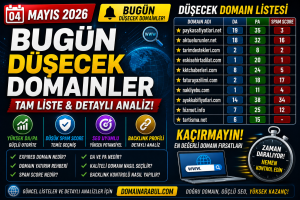 Bugün Düşecek Domainler 04.05.2026