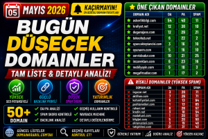 Bugün Düşecek Domainler 05.05.2026