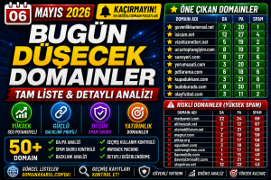 Bugün Düşecek Domainler 06.05.2026