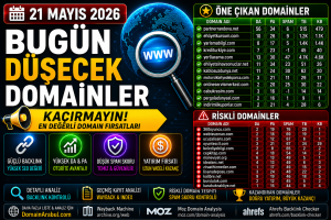 Bugün Düşecek Domainler 21.05.2026