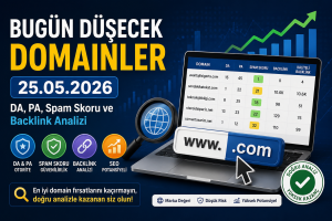 Bugün Düşecek Domainler 25.05.2026